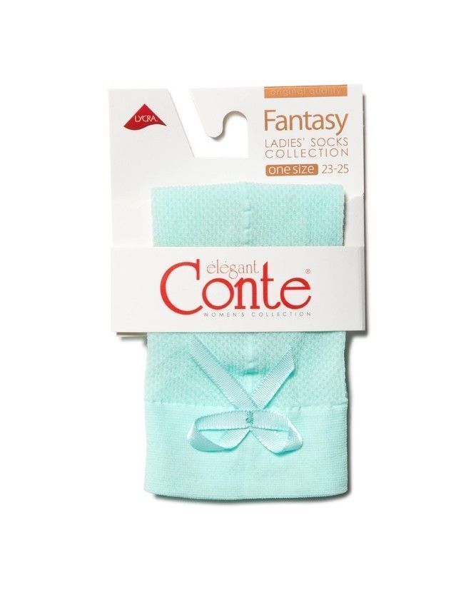 Women's socks CONTE ELEGANT FANTASY, s.23-25, turquoise - 4