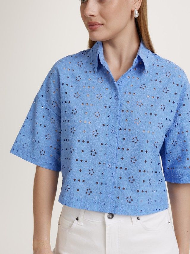Women's shirt CONTE ELEGANT LBL 3204, s.170-88-94, cornflower - 3