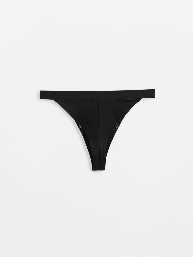 Women's panties CONTE ELEGANT CRISS CROSS LTA 2998, s.90, black-natural - 5