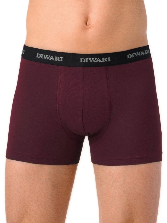 Men's underpants DiWaRi BASIC MEN MSH 2147, s.78,82, dark bordo - 1