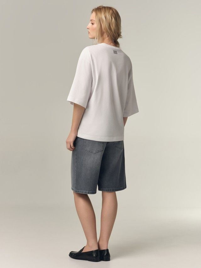 Women's polo neck shirt CONTE LD 3449, s.170-88, white-shoes - 2