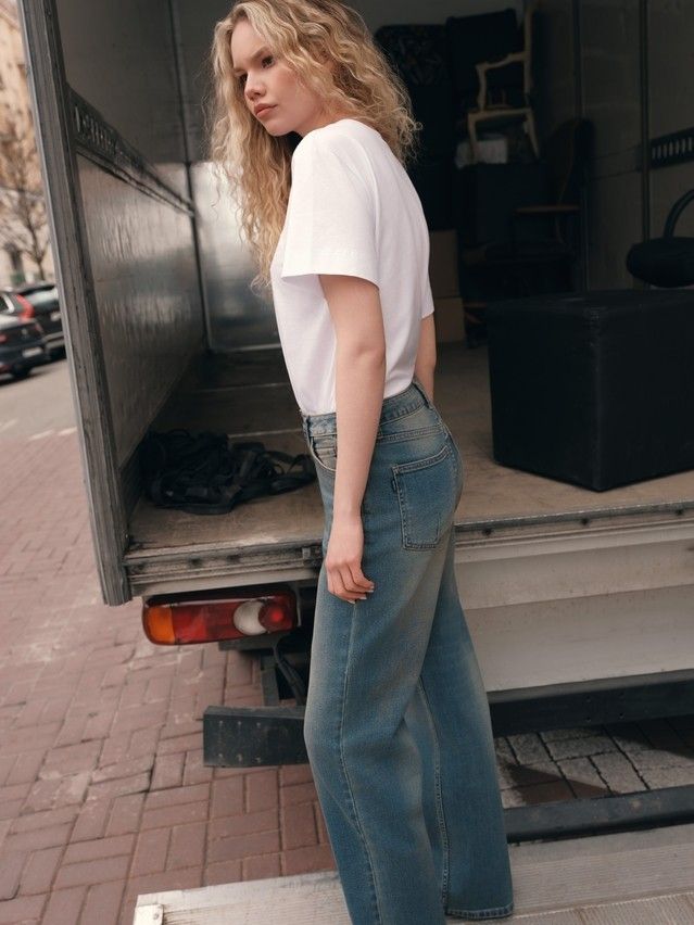 Women's polo neck shirt CONTE ELEGANT LD 3029, s.170-92, white-potato - 4