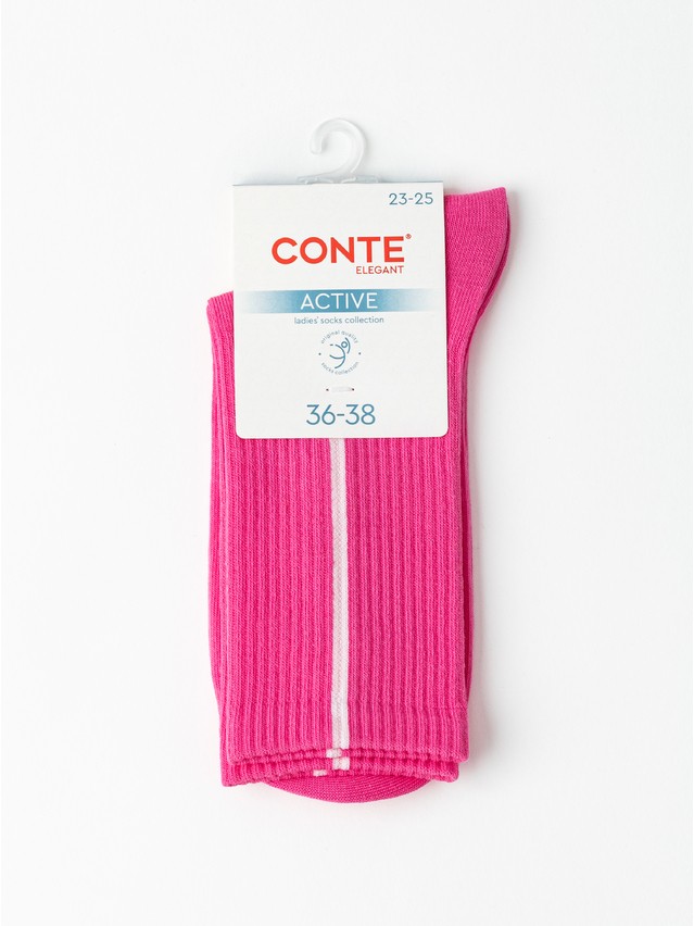 Women's socks CONTE ELEGANT ACTIVE, s.23-25, 965 pink - 4