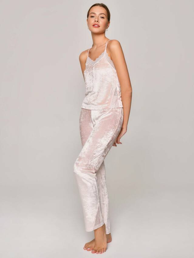 Women's trousers CONTE ELEGANT VELVET LOUNGEWEAR LHW 1010, s.170-102, light pink - 2