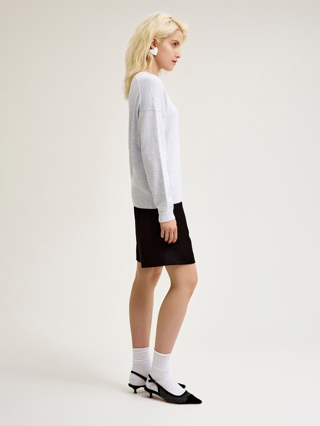 Women's pullover CONTE ELEGANT LDK24110, s.170-84, light gray melange - 3