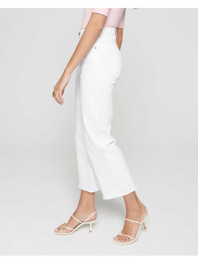 Denim trousers with High rise CON-243, s.170-102, white - 1