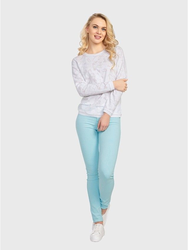 Women's polo neck shirt CONTE ELEGANT LD 707, s.158,164-100, white - 1