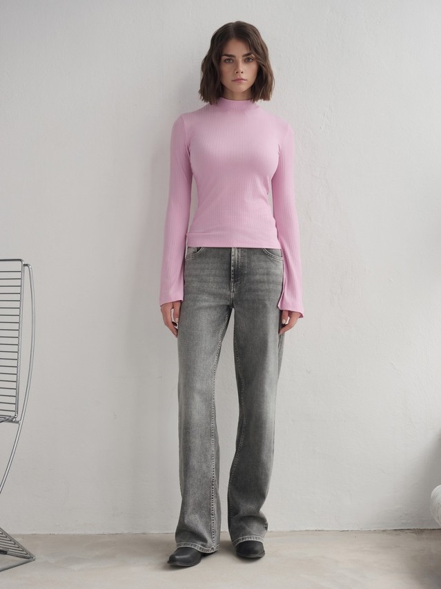 Women's polo neck shirt CONTE LD 3241, s.170-84, pink - 1