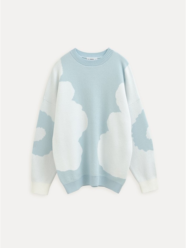Women's pullover CONTE ELEGANT LDK24122, s.170-84, blue-white - 6