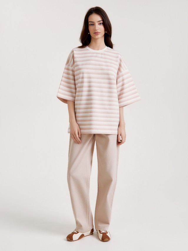 Women's jumper CONTE LD 3592, s.170-84, beige-pink-ecru - 1