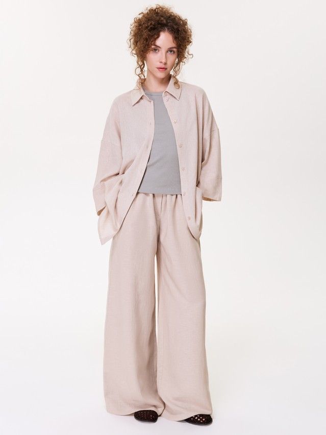 Women's shirt CONTE LRU 3482, s.170-84-90, beige - 5