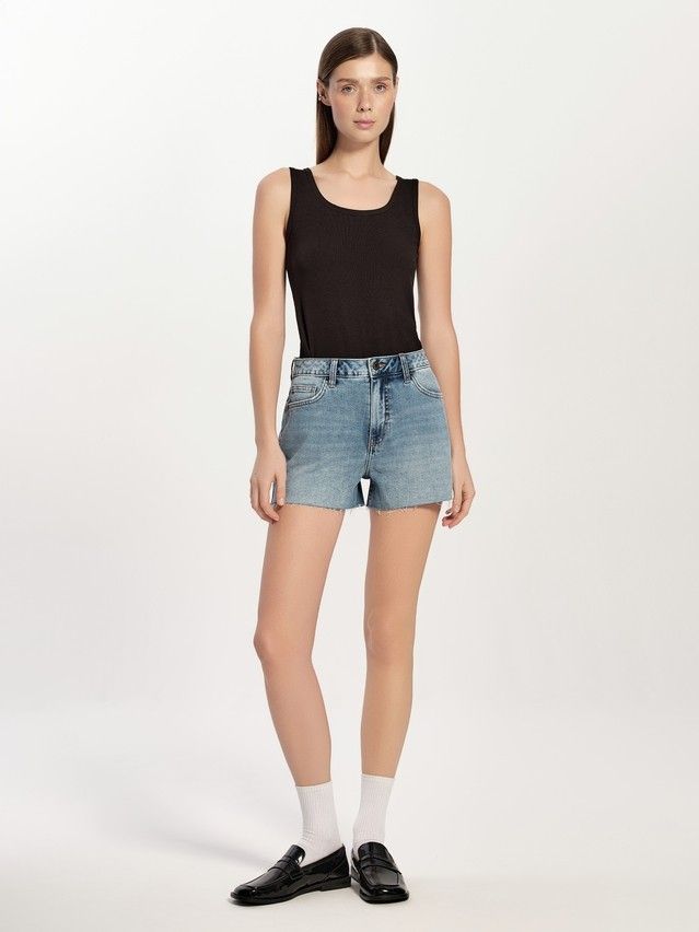Denim shorts CONTE ELEGANT CON-755, s.170-90, light blue - 1