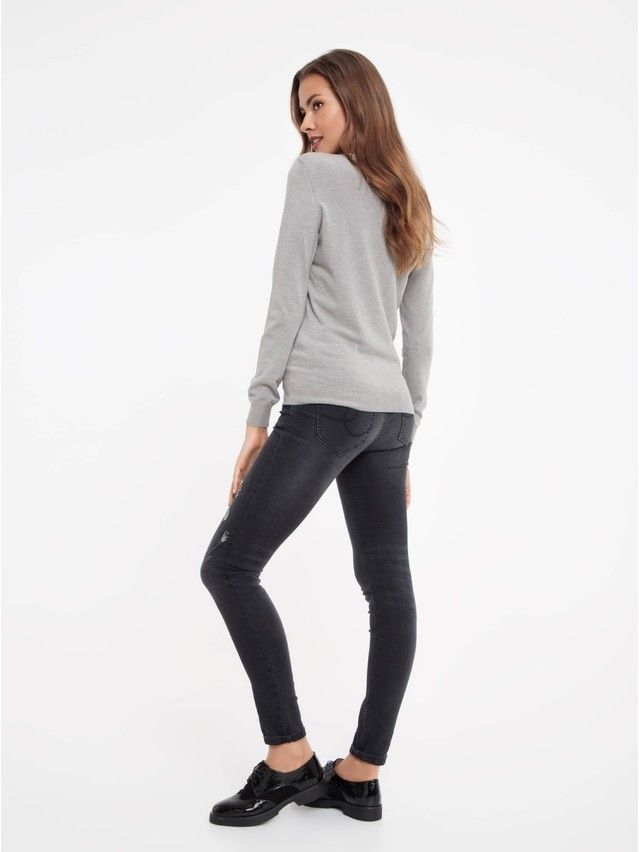 Women's polo neck shirt CONTE ELEGANT LDK023, s.158,164-84, grey - 3
