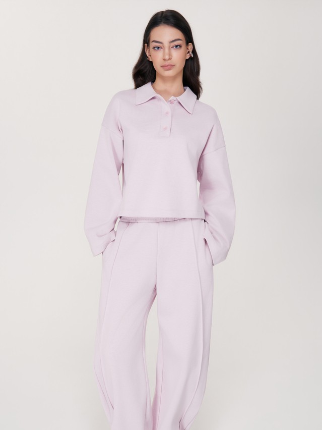 Women's polo neck shirt CONTE LD 3458, s.170-84, pink - 1