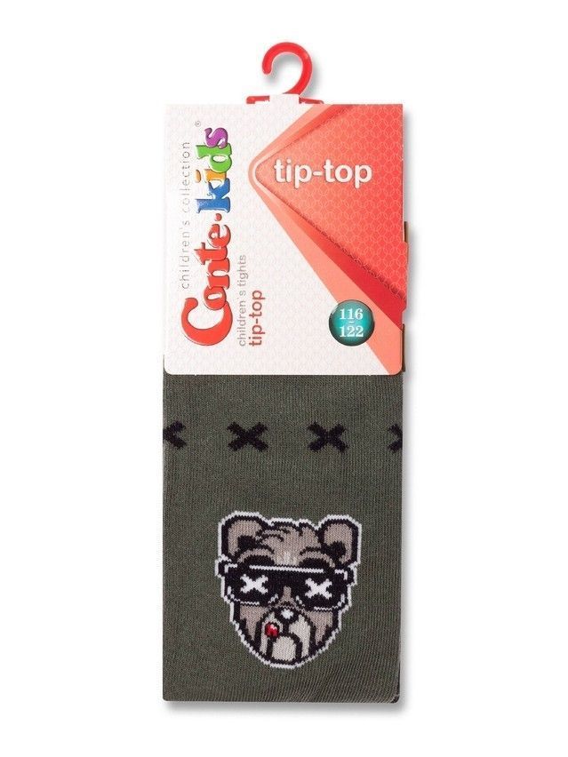 Children's tights CONTE-KIDS TIP-TOP, s.116-122 (18),558 khaki - 3