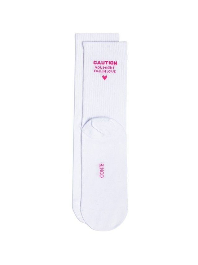 Women's socks CONTE ELEGANT ACTIVE, s.23-25, 709 white - 3