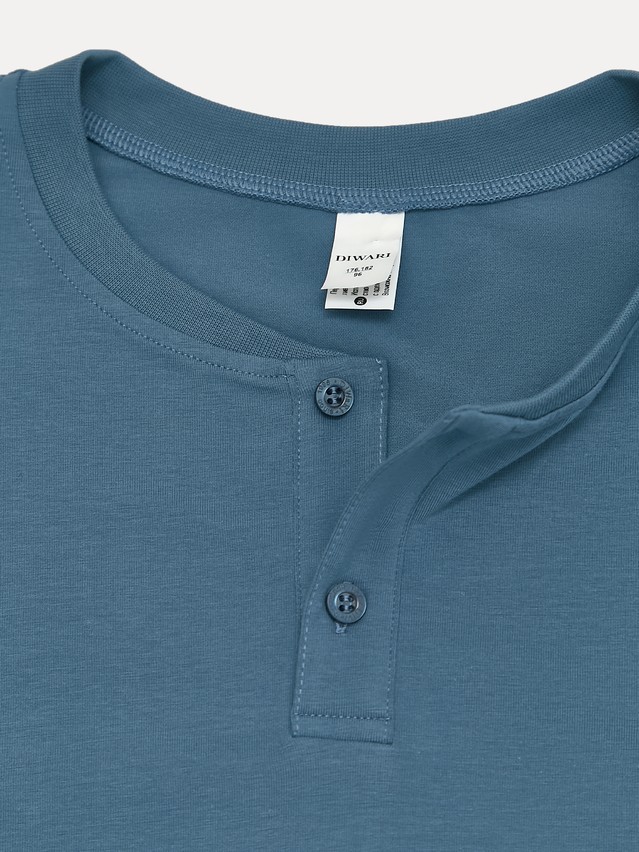 Men's polo neck shirt DIWARI BASIC MEN MD 4030, s.176,182-92, blue - 4