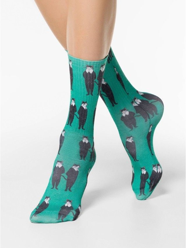 Women's socks CONTE ELEGANT FANTASY, s.23-25, 320 green - 1