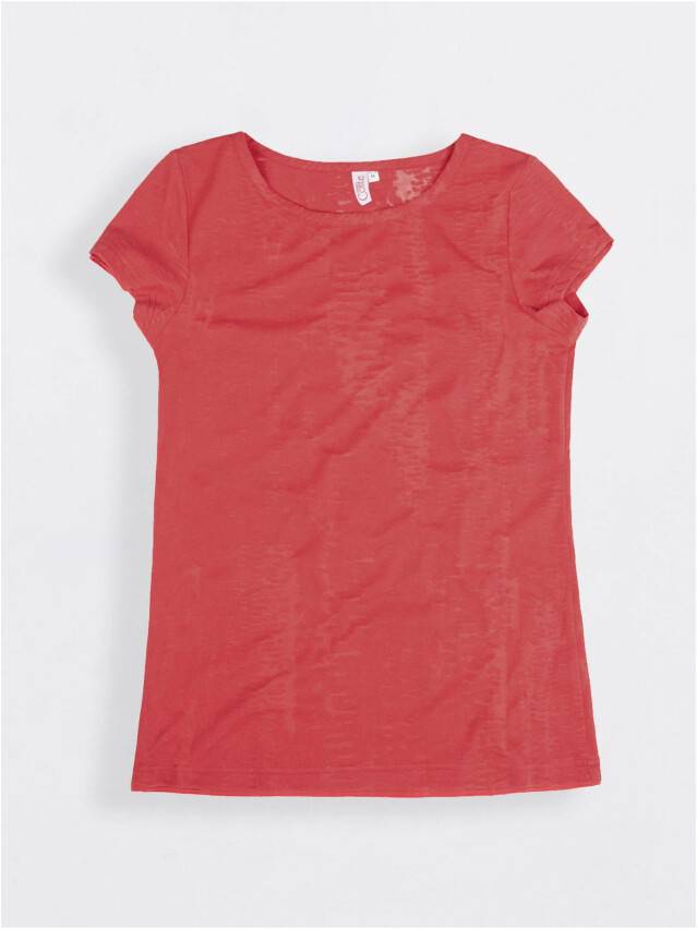 Women's polo neck shirt CONTE ELEGANT LD 509, s.158,164-100, red - 1