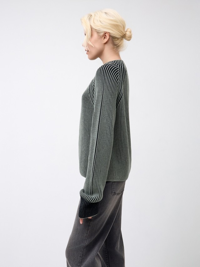 Women's pullover CONTE ELEGANT LDK24121, s.170-84, khaki-black - 4