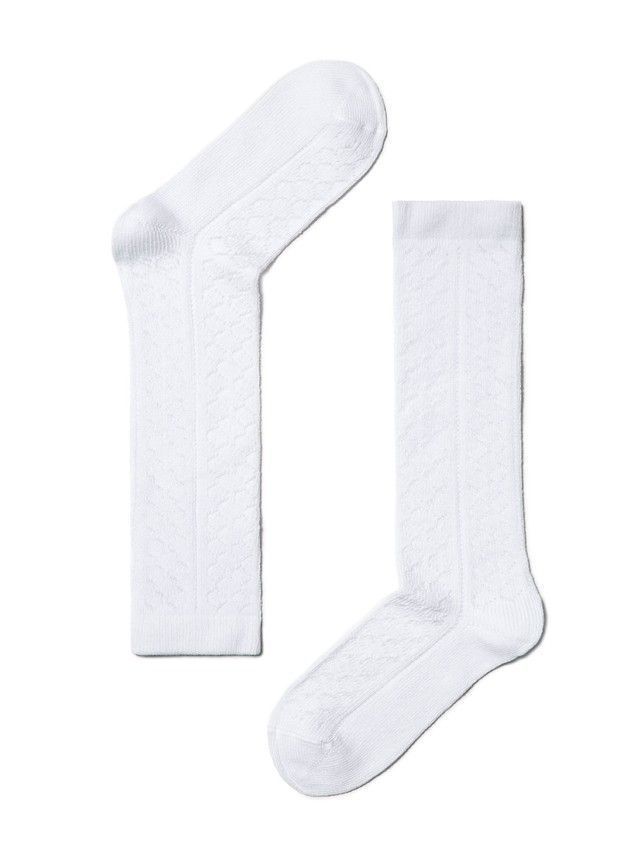 Children's knee high socks CONTE-KIDS MISS, s.30-32, 028 white - 1