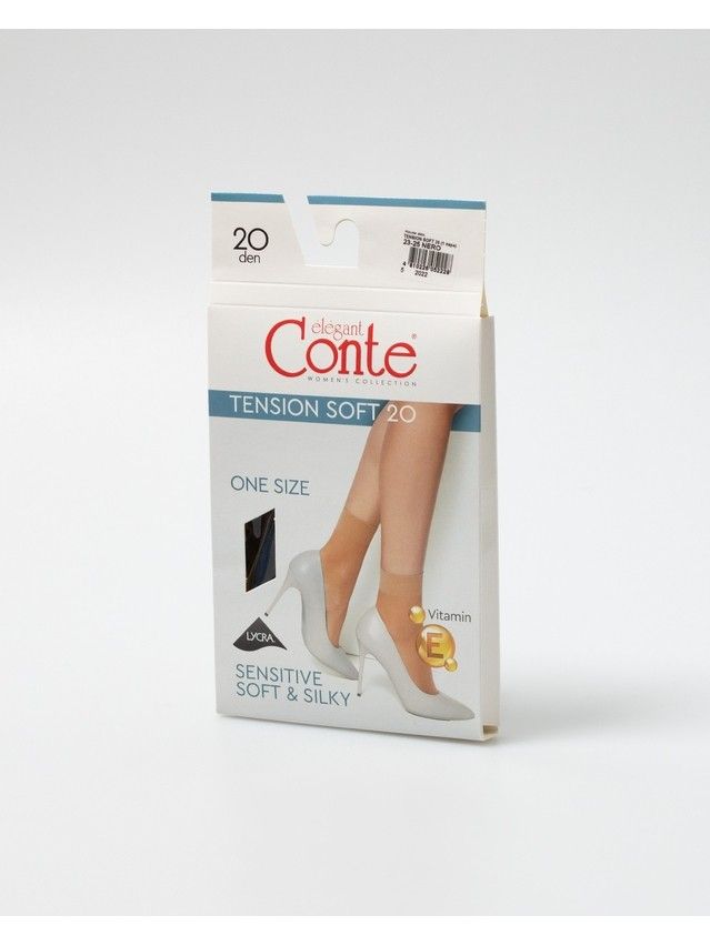 Women's socks CONTE ELEGANT TENSION SOFT 20 (1 pair),s.23-25, nero - 3