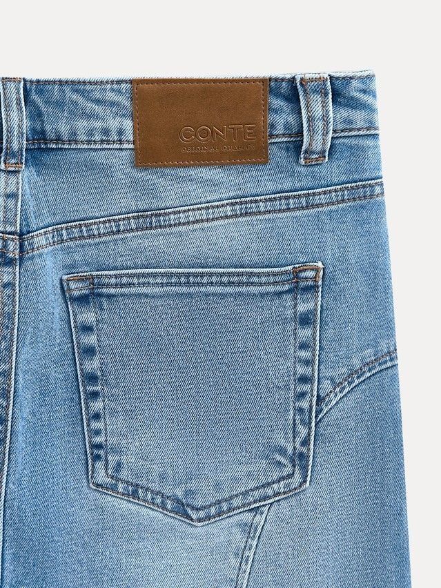 Denim skirt CONTE ELEGANT CON-804, s.170-90, light blue - 10