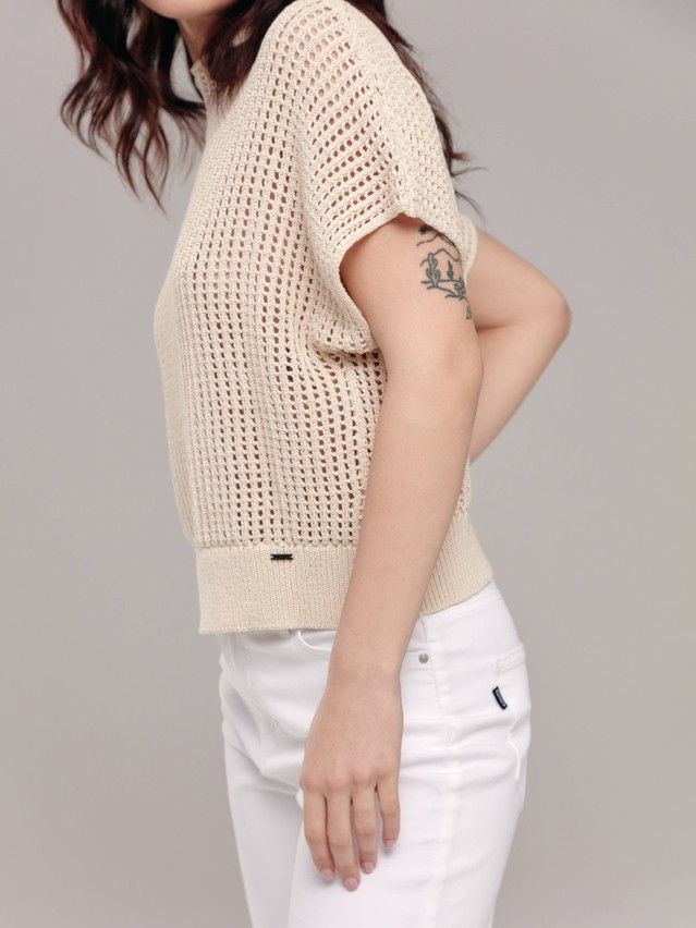 Women's pullover CONTE ELEGANT LDK187, s.170-84, beige - 3