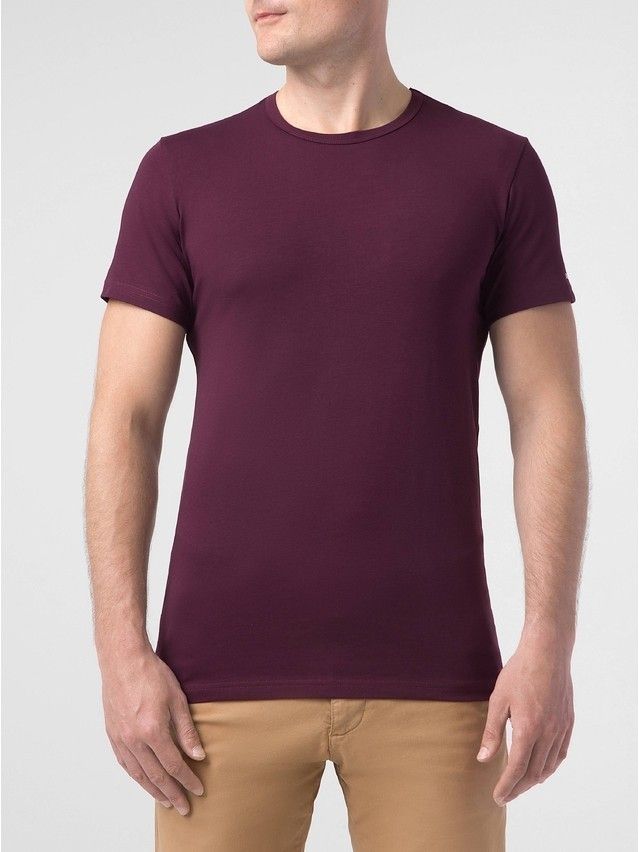 Men's pullover DiWaRi BASIC MF 744, s.170,176-100, wine red - 2