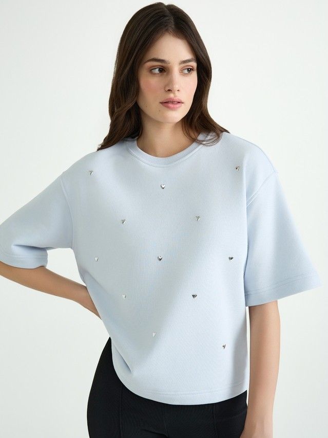 Women's polo neck shirt CONTE ELEGANT LD 3154, s.170-84, blue quartz - 1
