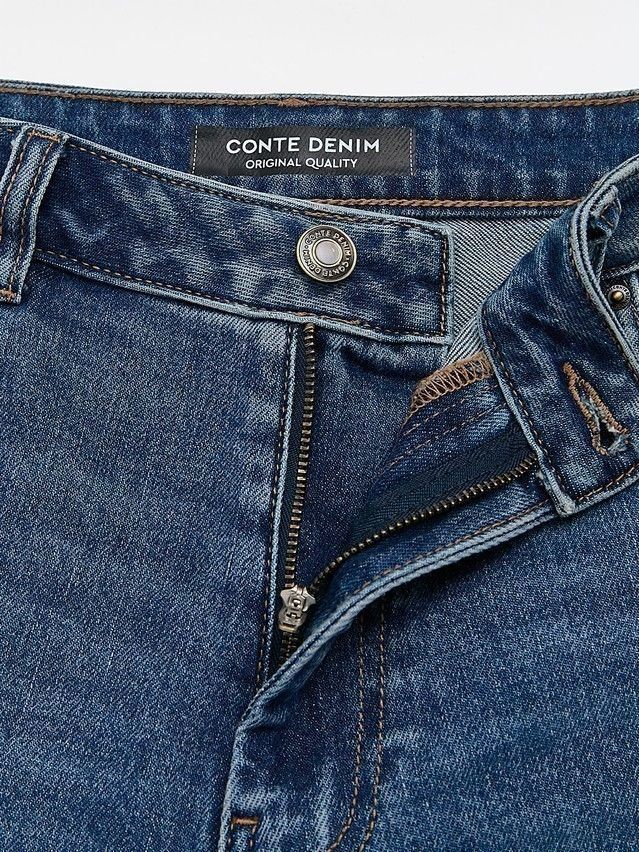 Denim trousers CONTE ELEGANT CON-737, s.170-102, blue - 11