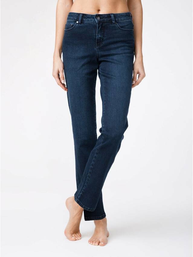 Denim trousers CONTE ELEGANT CON-136, s.170-102, dark blue - 2