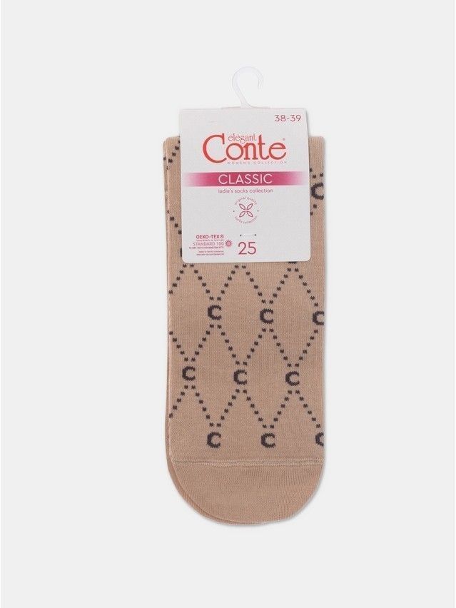 Women's socks CONTE ELEGANT CLASSIC, s.23, 525 beige - 6