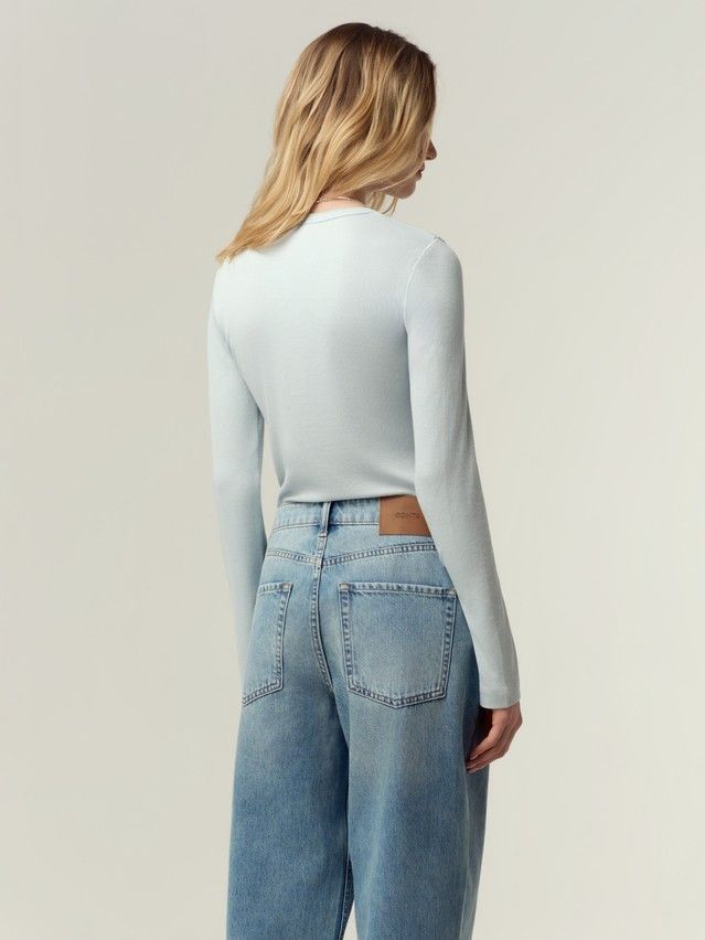 Women's polo neck shirt CONTE LD 3420, s.170-88, blue wave - 2