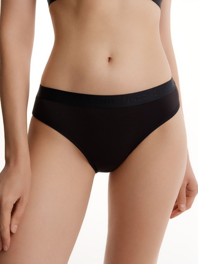 Women's panties CONTE DOUBLE LINES LB 3550, s.90, black - 1