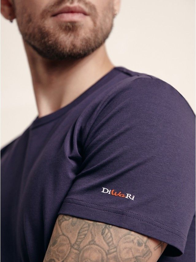Men's sweatshirt DiWaRi BASIC MF 309-10, s.170,176-100, dark lilac - 2