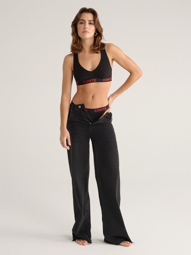 Women's bustier CONTE ELEGANT COMFY LINE LBE 2989, s.170-88, black-red - 1
