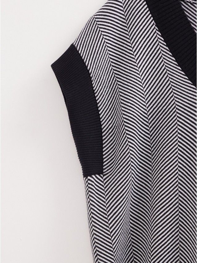 Women's vest CONTE ELEGANT LDK2393, s.170-84, black-white - 6