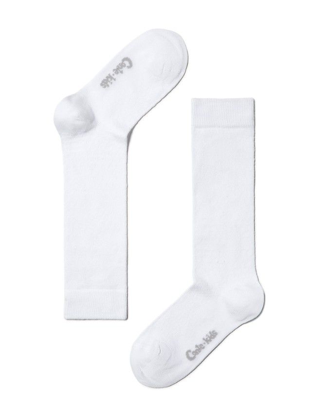 Children's knee high socks CONTE-KIDS TIP-TOP, s.24-26, 003 white - 2
