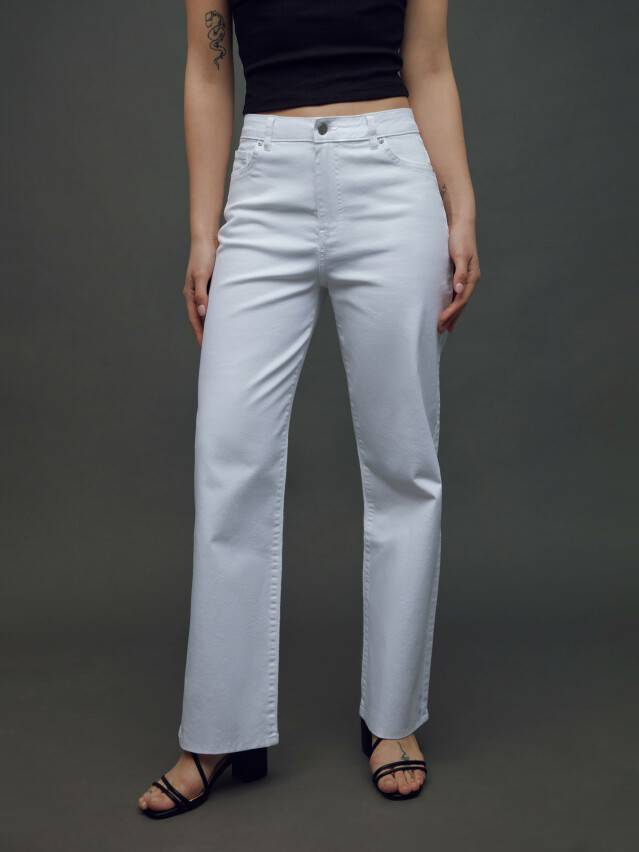 Denim trousers CONTE ELEGANT CON-419, s.170-102, white - 2
