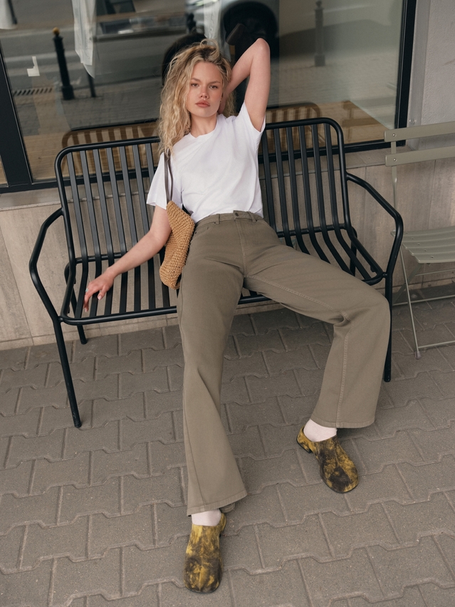 Women's polo neck shirt CONTE ELEGANT LD 3206, s.170-84, white-3conte - 4