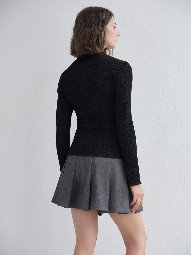 Women's polo neck shirt CONTE LD 3235, s.170-84, black - 3