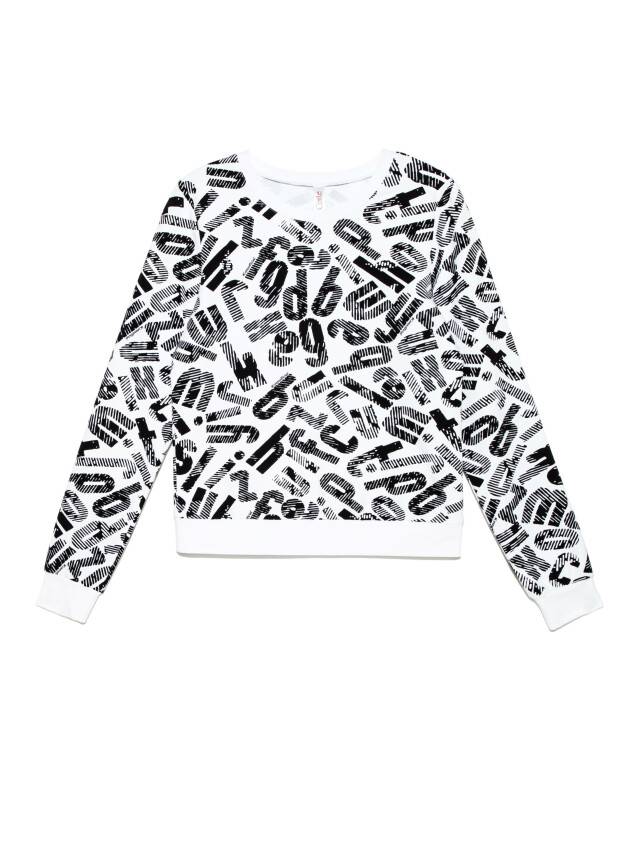 Women's polo neck shirt CONTE ELEGANT LD 894, s.170-100, black-white logo - 5