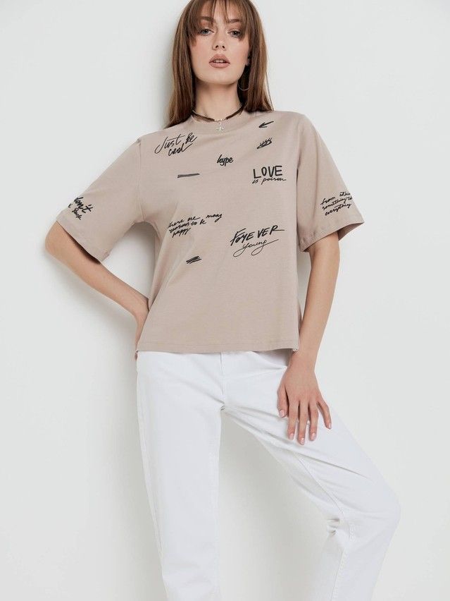Women's polo neck shirt CONTE ELEGANT LD 1652, s.170-92, white - 1