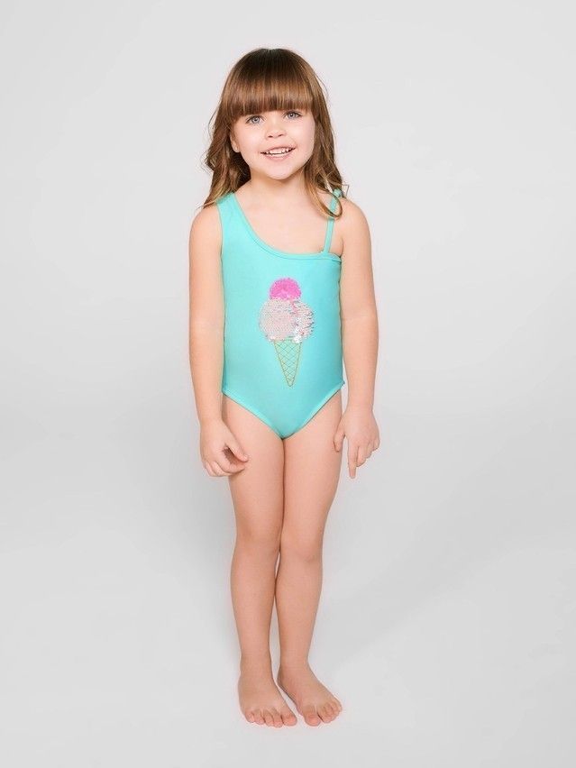 Swimsuit for girls CONTE ELEGANT ICE CREAM, s.110,116-56, sky blue - 3