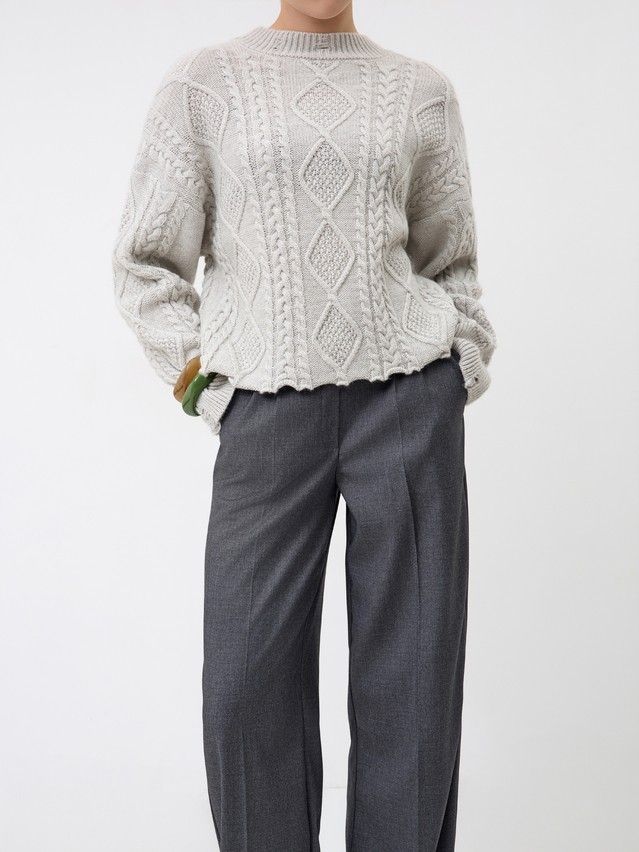 Women's pullover CONTE ELEGANT LDK24129, s.170-84, gray melange - 5