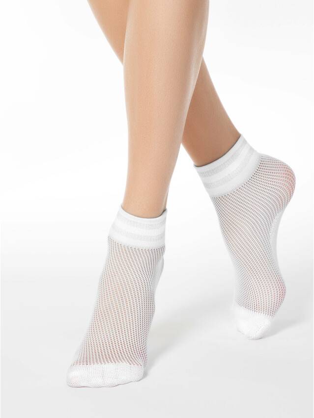 Women's socks CONTE ELEGANT FANTASY 17C-122CP, s.23-25, 132 bianco - 1