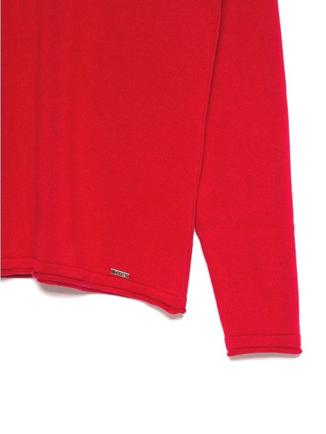 Women's polo neck shirt CONTE ELEGANT LDK101, s.170-84, ruby red - 6