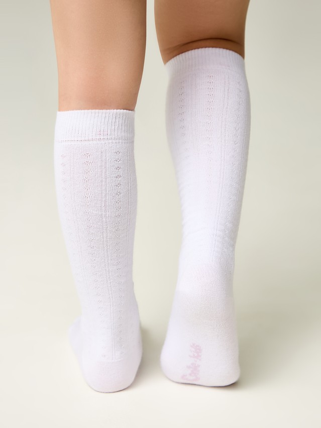 Children's knee high socks CONTE-KIDS TIP-TOP, s.18, 057 white - 2