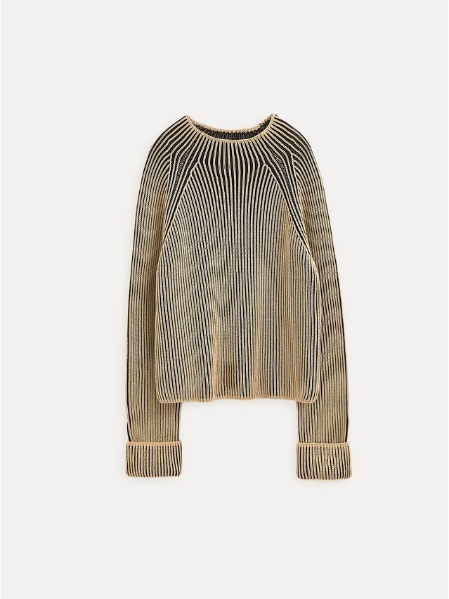 Women's pullover CONTE ELEGANT LDK24121, s.170-84, camel-black - 10